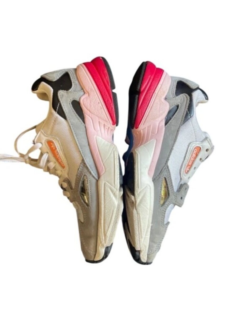 Adidas Originals Falcon White Grey Pink Chunky Sneakers CG6214 Women's Size 5 - Picture 16 of 16